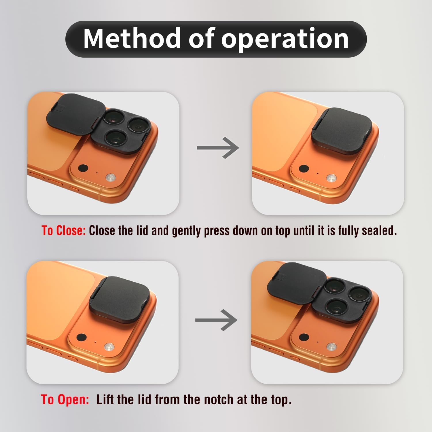 Back Cover Adhesive - Telefon Kamera Lens Kapağı Gizlilik ve